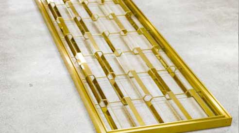 Gold framed decorative grate / screen